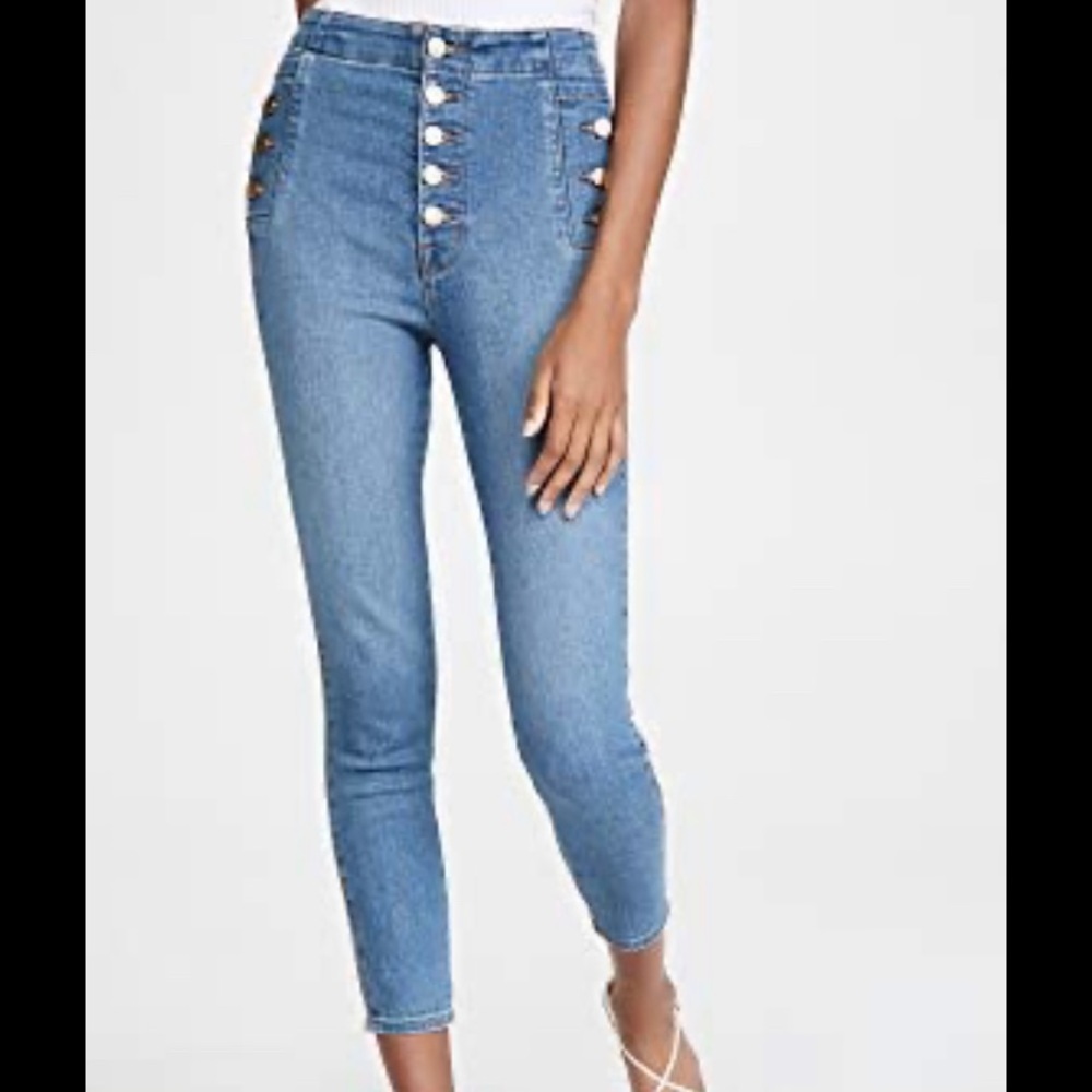 J Brand Natasha Sky High Crop Jeans